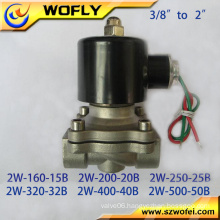 stainless steel 1-1/2 inch 12v/24v dc water solenoid valve in china